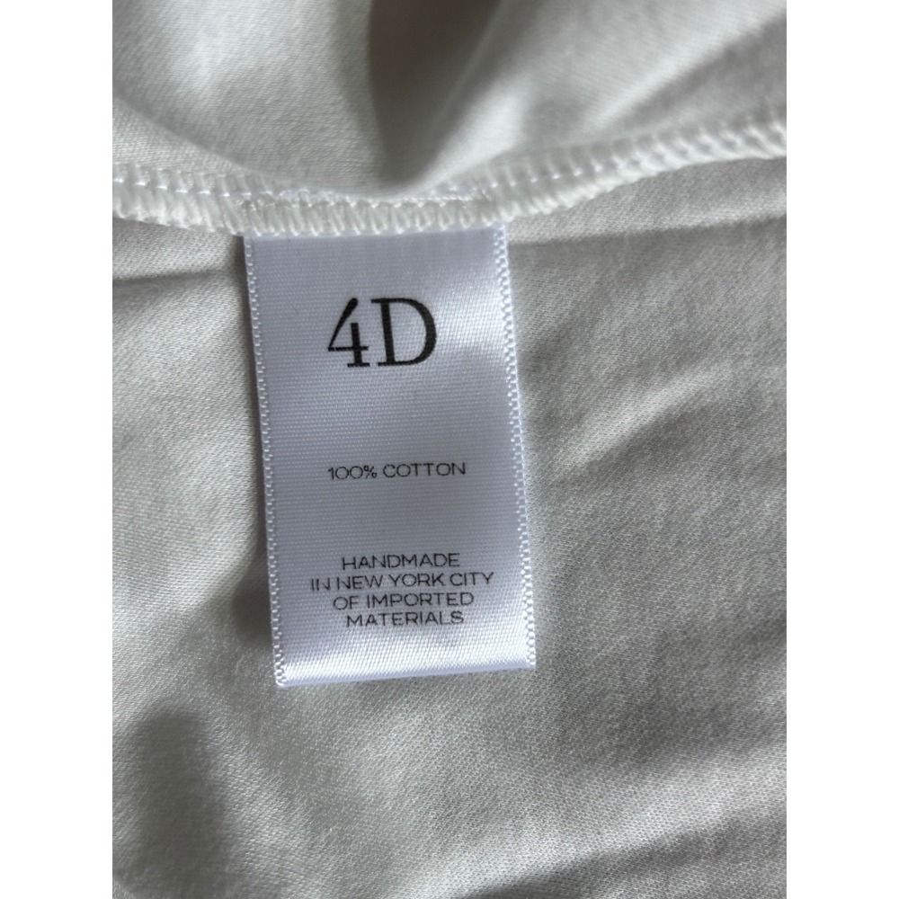 Pari Passu White Elevated Cotton Tee Plus Size 18 Minimalist Boxy Top - Picture 9 of 9